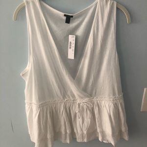 j crew white top